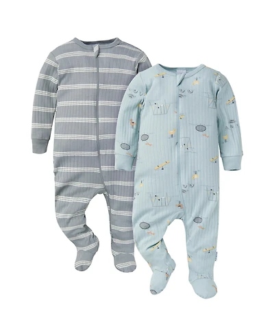 Gerber Baby Boys 2-Pack Sleep 'N Plays, Playground, 6-9M