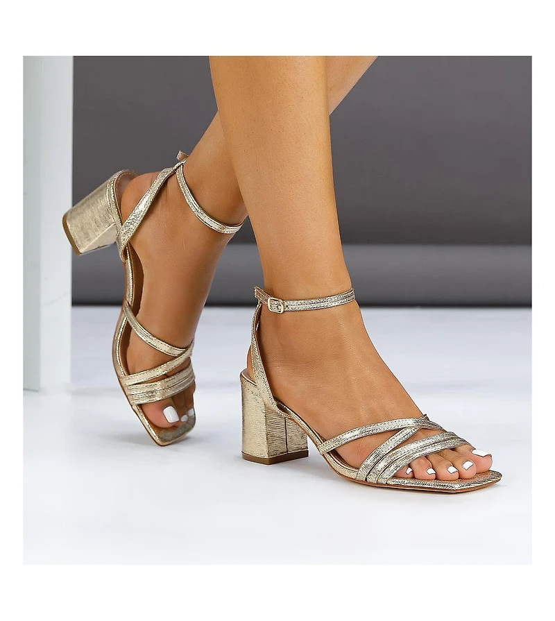 Berness Women's Havana Strappy Block Heeled Sandals