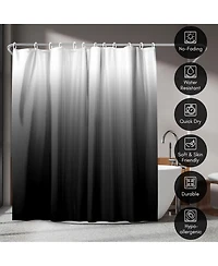 Americanflat 71x74 Ombre Shower Curtain - Water Resistant