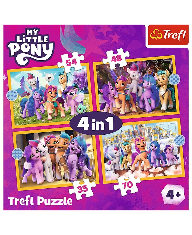 Trefl Red 4 in 1 Puzzle - My Little Pony - Meet the Ponies