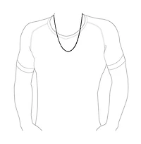 Bling Jewelry Heavy Duty Biker Jewelry Solid Curb Link Chain Necklace Gold Tone Stainless Steel 4MM