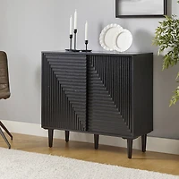 Alfred 34" Tall -Door Accent Cabinet with Adjustable Shelves