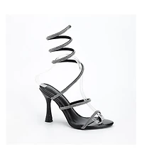 Berness Women's Alexandra55 Rhinestone Wrap Heels
