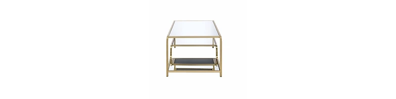 Minimalist Glass and Metal Coffee Table – Elegant and Functional