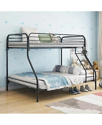 Industrial Heavy Duty Metal Bunk Bed for Small Spaces with Durable Steel Frame