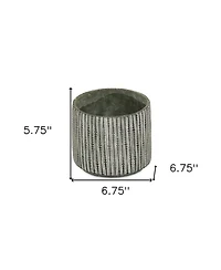 Dot Cement Round Planter – Modern Pot for Indoor & Outdoor Spaces