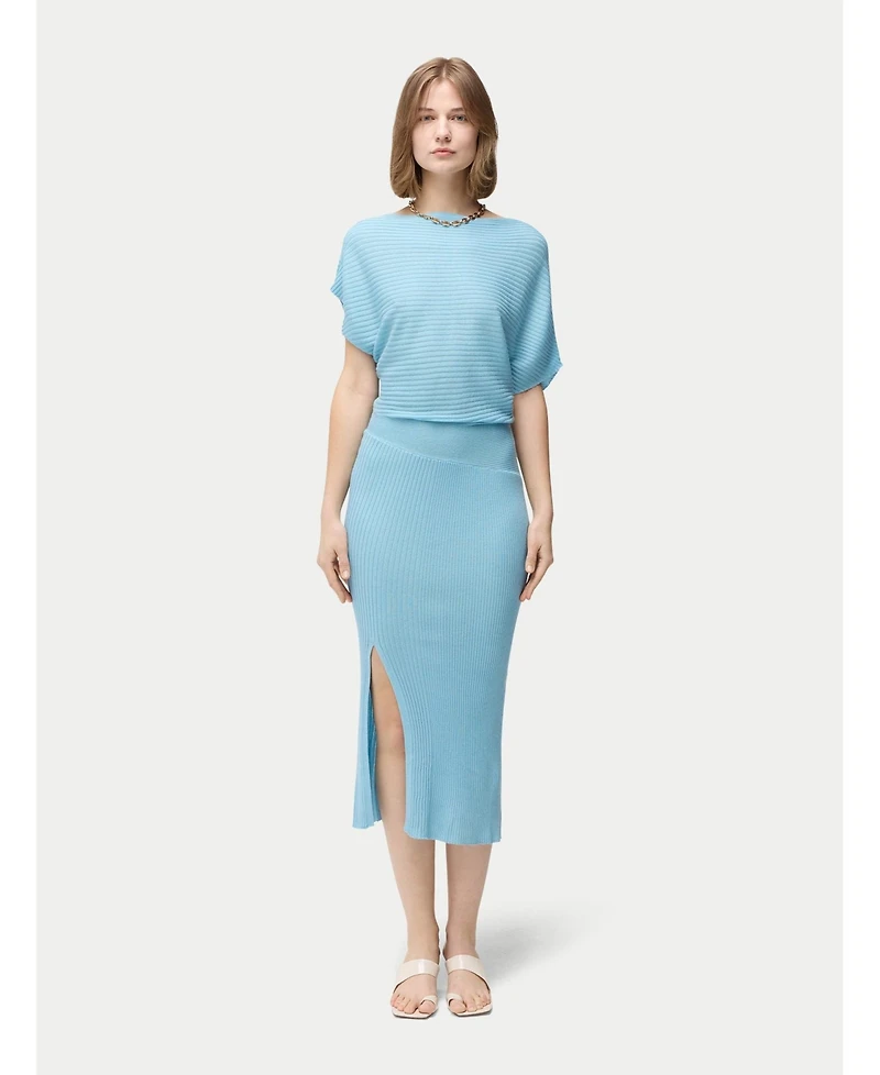Gobi Cashmere Women's Asymmetric Silk Dress