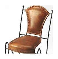 Modern Faux Leather Upholstered Side Chair for Home or Workspace