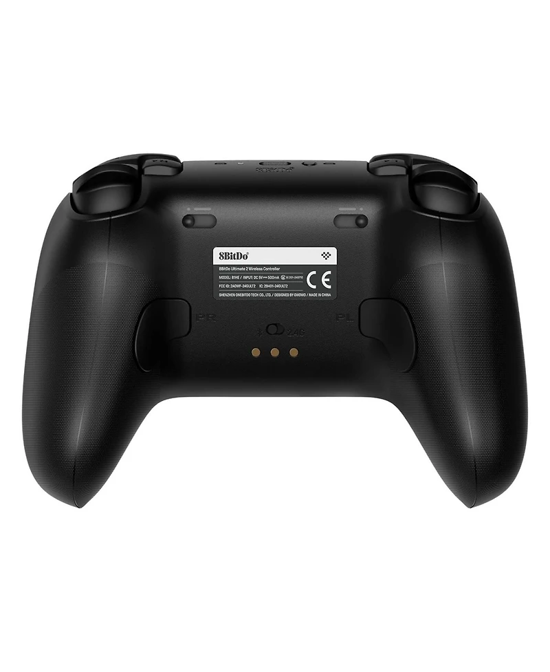 8BitDo Ultimate 2 Bluetooth Wireless Controller with Hall Effect Triggers, Tmr Joysticks and Integrated Charging Dock - Black - 81HE02
