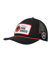 Jurassic Park Men's Park Ranger Badge Trucker Black Hat