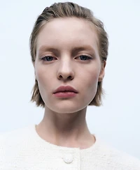 Mango Women's Tweed Buttons Vest