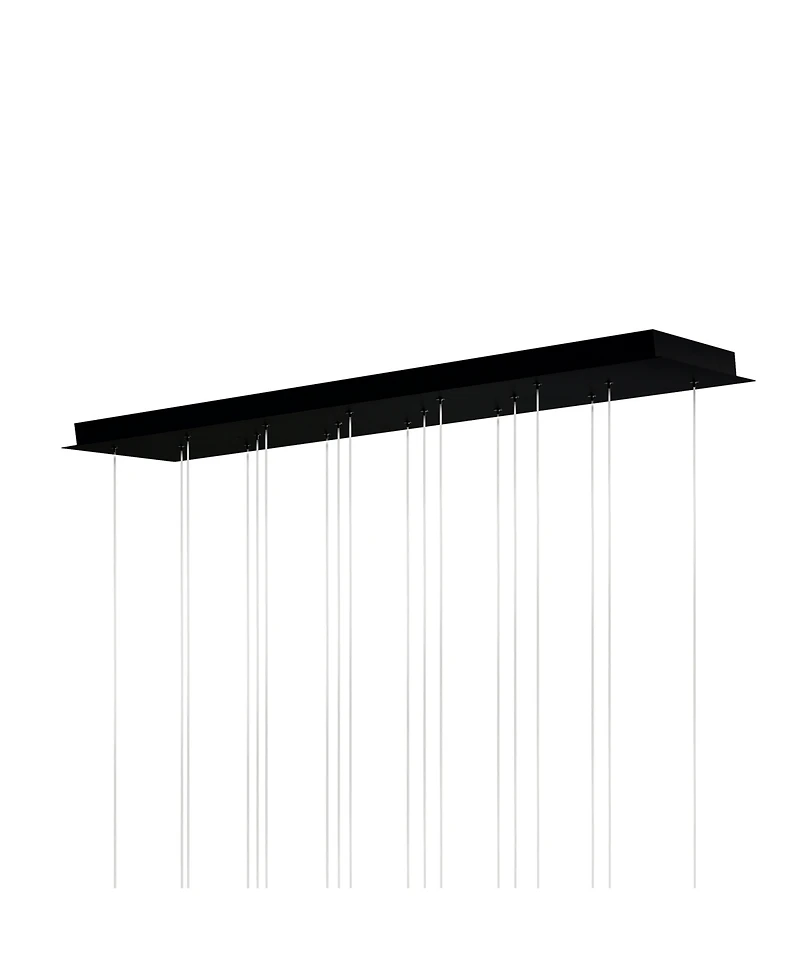 Cwi Lighting 48" Metal Dragonswatch Integrated Led Chandelier