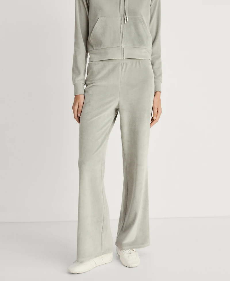 Mango Women's Velour Soft Touch Pants