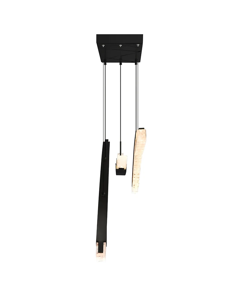 Cwi Lighting 21" Metal Saber Integrated Led Chandelier