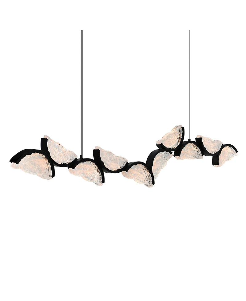 Cwi Lighting 17" Metal Moon Integrated Led Chandelier