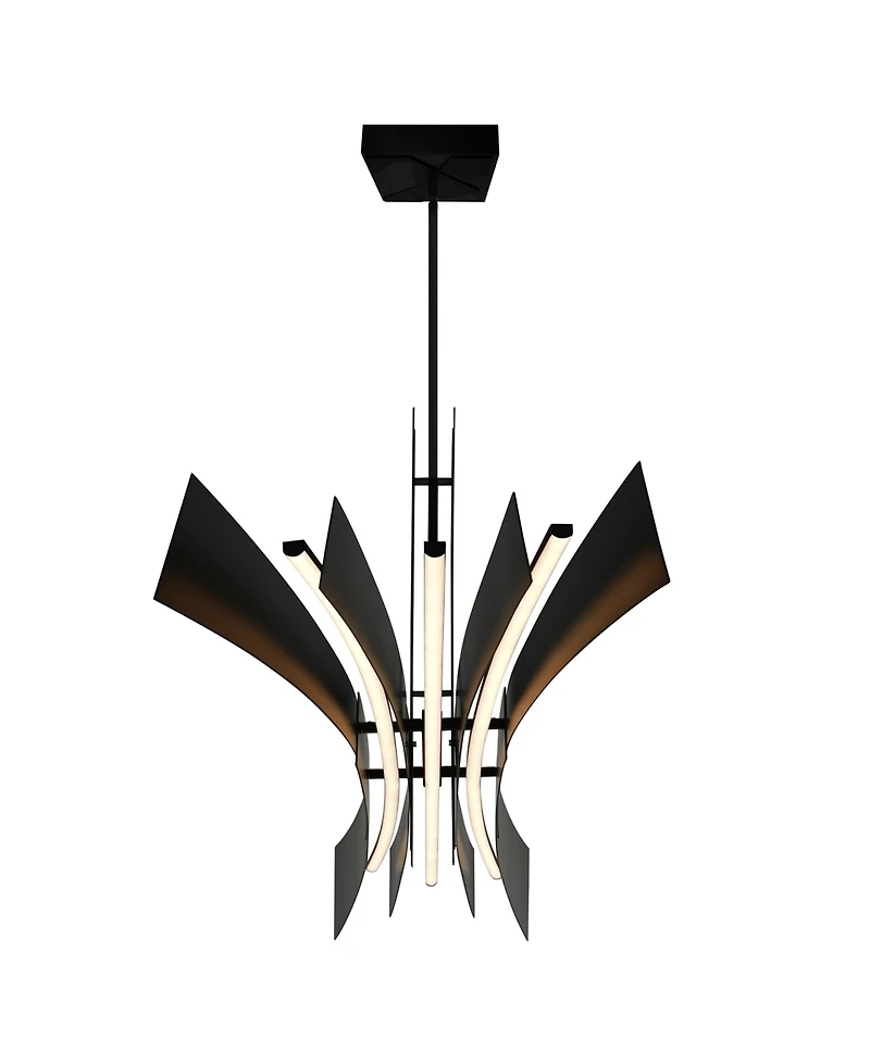 Cwi Lighting 27" Metal Solara Integrated Led Chandelier