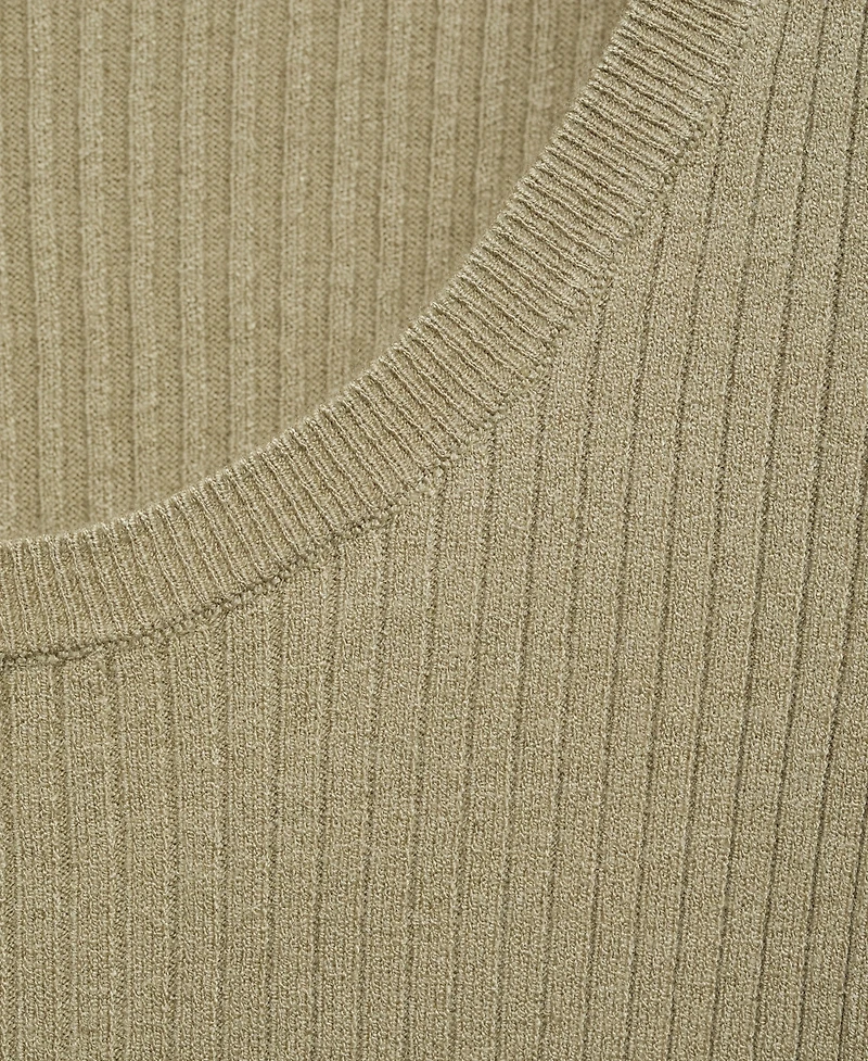 Mango Women's Knitted Ribbed Sweater