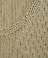 Mango Women's Knitted Ribbed Sweater