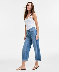 Tommy Hilfiger Women's Relaxed-Fit Utility Chambray Jeans