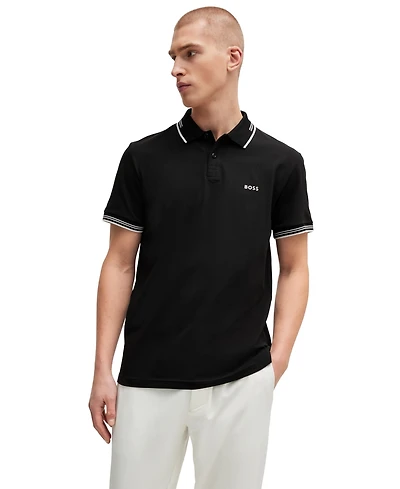 Boss by Hugo Men's Stretch-Cotton Slim-Fit Polo Shirt