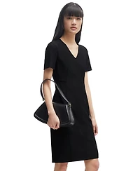 Boss by Hugo Women's Slim-Fit Full Rear Zip Dress