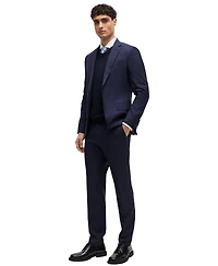 Boss by Hugo Men's Slim-Fit Merino Wool V-Neck Sweater