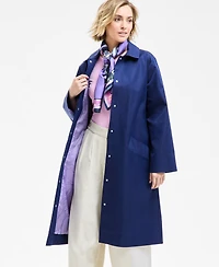 Macy's Flower Show Tie-Front A-Line Trench Coat, Exclusively at