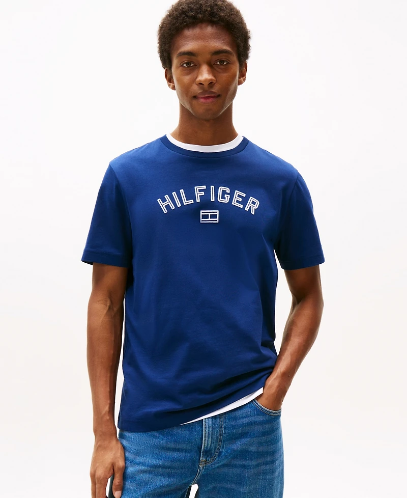 Tommy Hilfiger Men's Flocked Logo T-Shirt