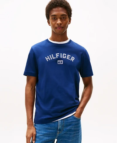 Tommy Hilfiger Men's Flocked Logo T-Shirt