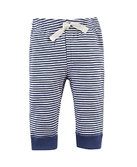 Touched by Nature Baby Boys Unisex Organic Cotton Hoodie, Bodysuit or Tee Top, and Pant, Elephant, Months