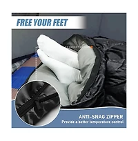 Sleeping Bags Adults Backpacking Lightweight Waterproof Cold Weather Bag Blue