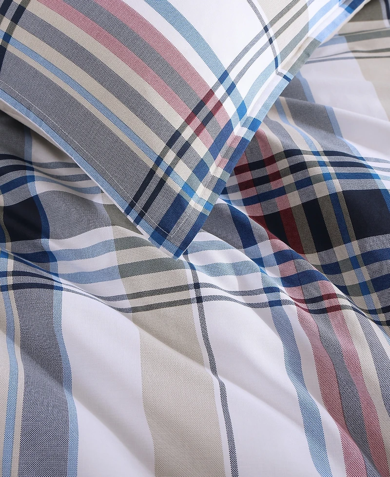Tommy Hilfiger Waterbury Plaid Cotton 2-Pc. Duvet Cover Set, Twin