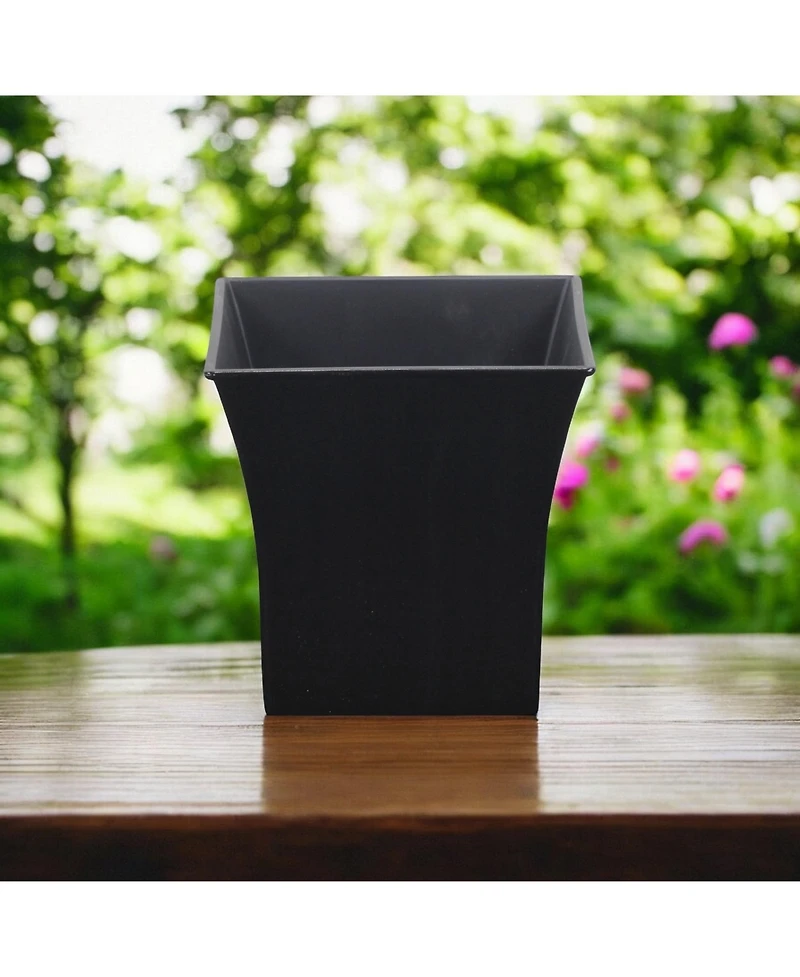 Square Plastic Planter Pot – Durable Indoor/Outdoor Flower for Garden, Patio, or Balcony Use