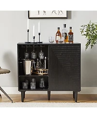 Alfred 34" Tall -Door Accent Cabinet with Adjustable Shelves