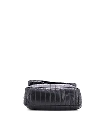 Pre-Owned Balenciaga Medium Monaco Chain Flap Shoulder Bag Quilted Leather