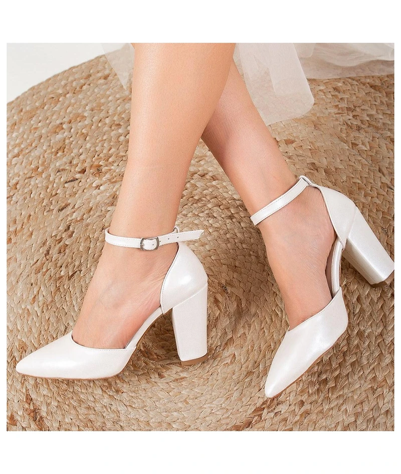 Gisele Closed Toe High Block Heels