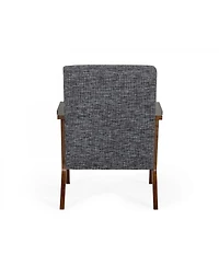 Solid Color Accent Armchair – Comfortable Upholstered Chair for Stylish Living Room or Office Decor