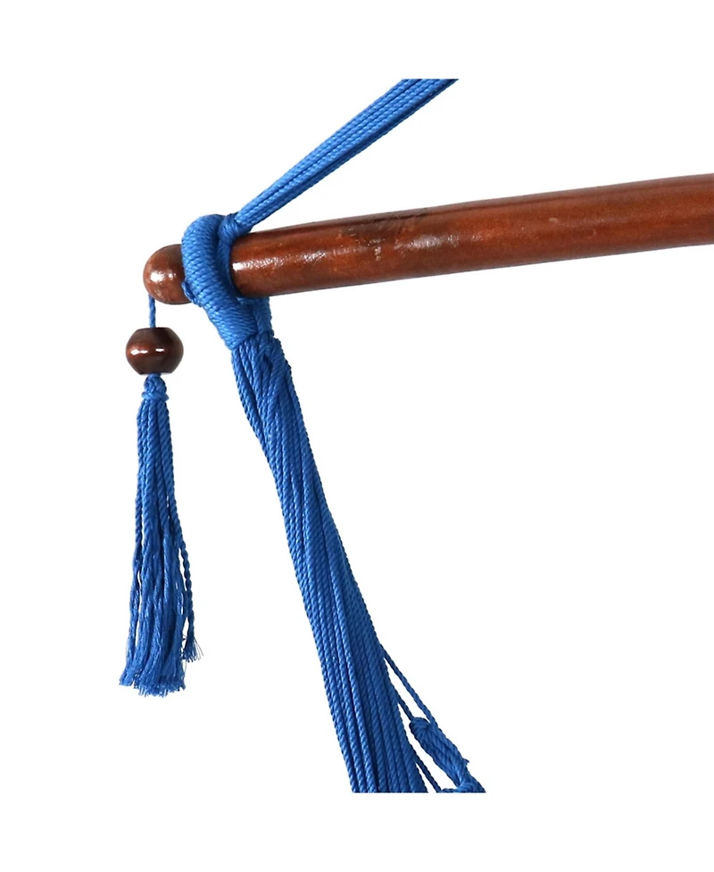 Caribbean Style Extra Large Hanging Rope Hammock Chair Swing for Backyard and Patio