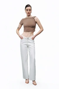 Nocturne Women's Crop Top with Twisted Detail