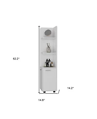 Accent Cabinet with Four Shelves – Stylish and Functional Storage