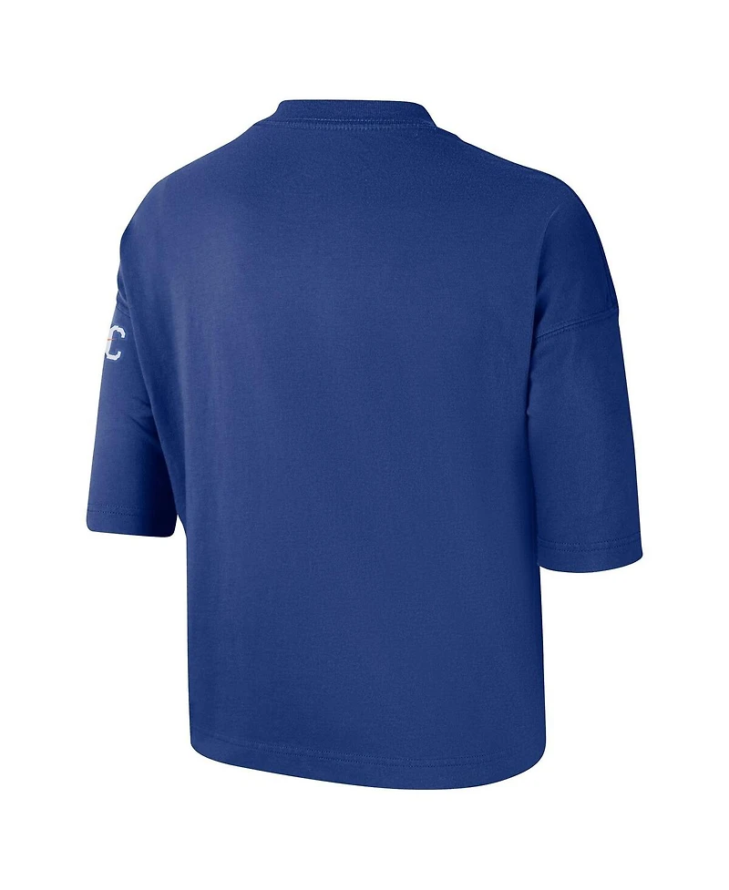 Nike Women's Blue New York Knicks 2024/25 City Edition Courtside Boxy T-Shirt