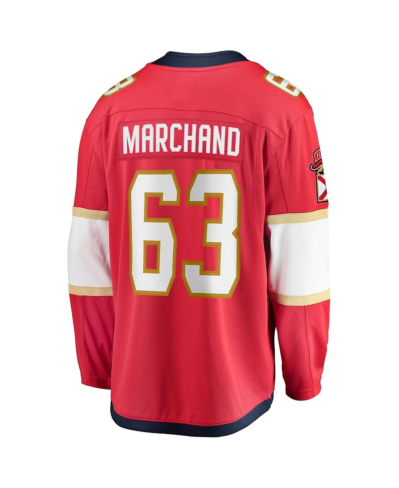 Fanatics Men's Brad Marchand Red Florida Panthers Home Breakaway Jersey