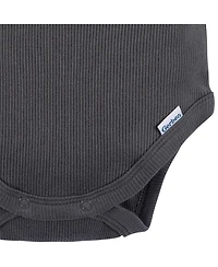 Gerber Baby Boys 2-Pack Bodysuit and Shorts Set, Dark Grey, 0-3 Months