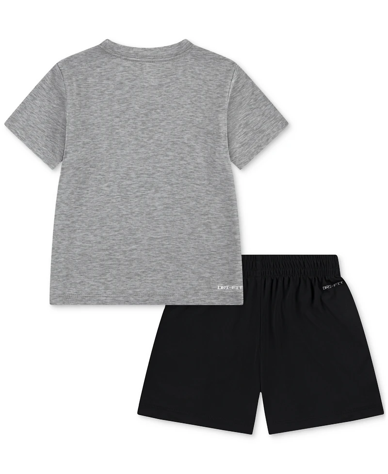 Nike Little Boys Dri-fit T-Shirt & Shorts, 2 Piece Set