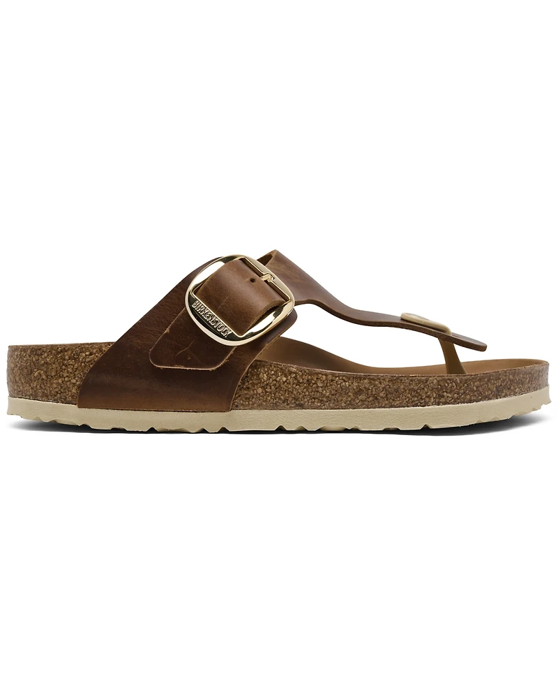Birkenstock Women's Gizeh Big Buckle Oiled Leather Sandals from Finish Line