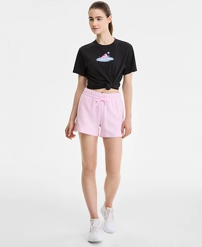 adidas Women's Essentials Small Logo Fleece Shorts