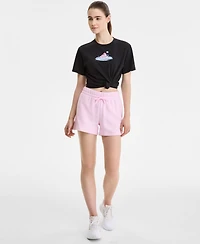 adidas Women's Essentials Small Logo Fleece Shorts