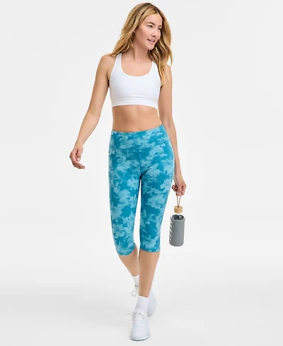 Id Ideology Women's Abstract Printed Studio Cropped Leggings, Exclusively at Macy's