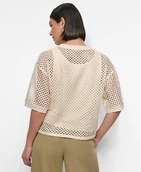 Dkny Women's Crochet Knit Top