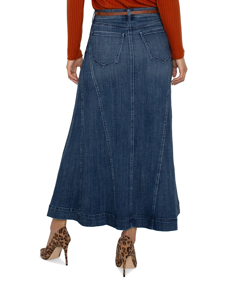Liverpool Los Angeles Women's Denim Mermaid Maxi Skirt